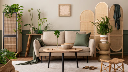 pokój dzienny bardziej przyjaznym dla środowiska